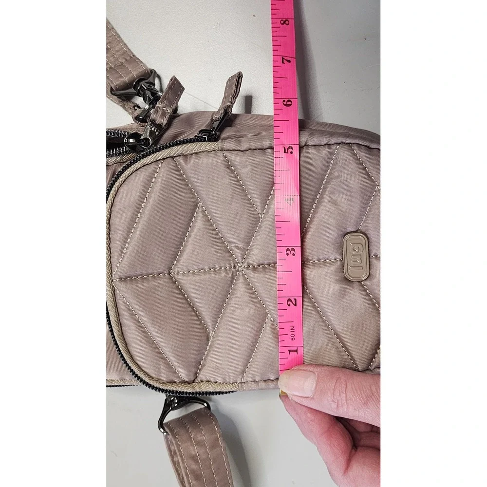 Lug Skeeter Crossbody Bag Womens Small Taupe Excellent